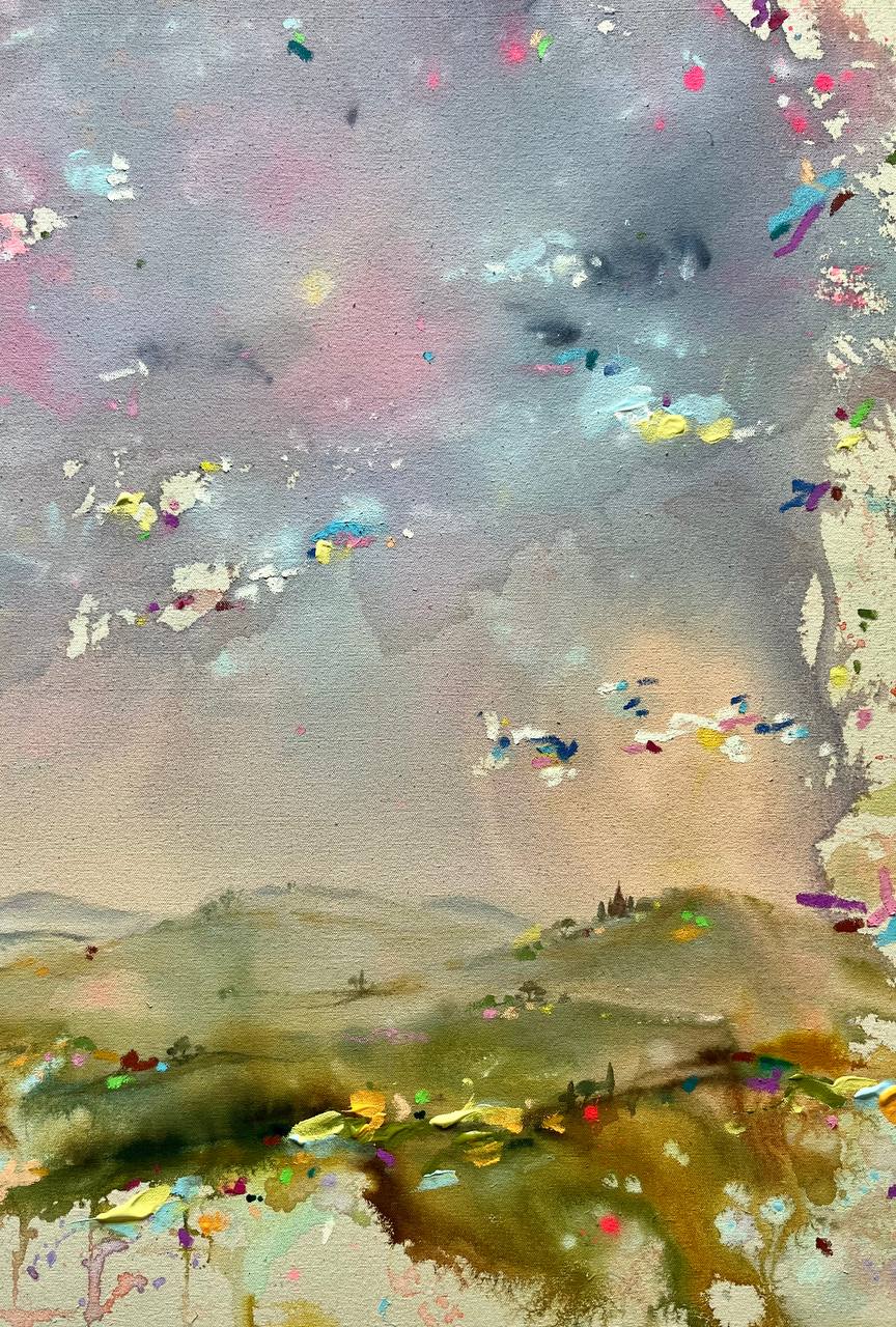 TEMPEL DER SEELE | Originalgemälde I Abstrakte Kunst auf rohem Leinwand – Bild 5