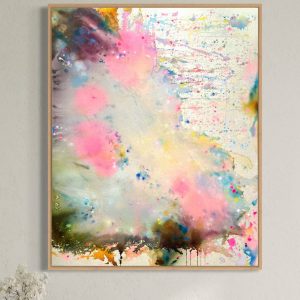 Ausdrucksstarkes Acrylgemälde „Sich Verlieben“ von Künstlerin Gold Smiley. 100 x 80 cm, Original auf Leinwand. Jetzt im Shop entdecken