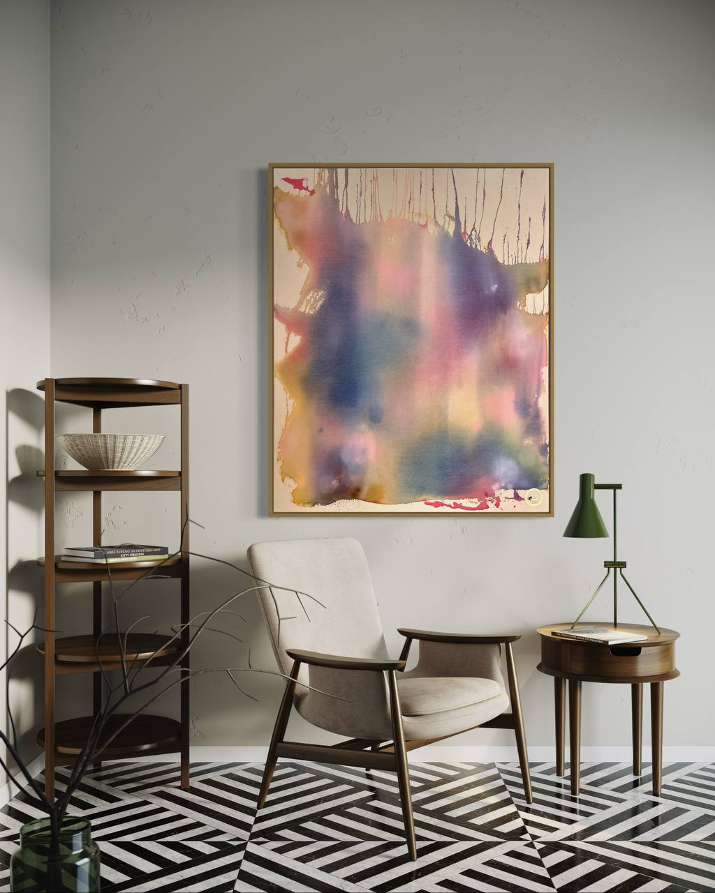 ÜBERGANG ZUM TRAUM | Originalkunst | Abstraktes Acrylgemälde in sanften Farben – Bild 5