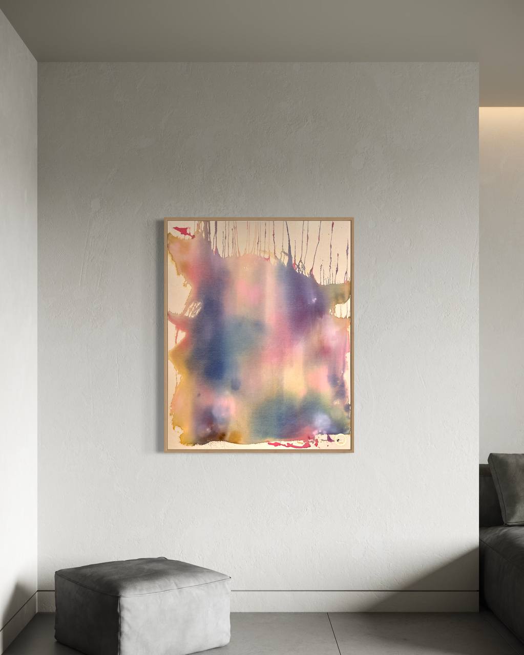 ÜBERGANG ZUM TRAUM | Originalkunst | Abstraktes Acrylgemälde in sanften Farben – Bild 8