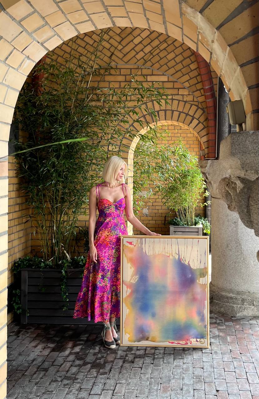 ÜBERGANG ZUM TRAUM | Originalkunst | Abstraktes Acrylgemälde in sanften Farben – Bild 2