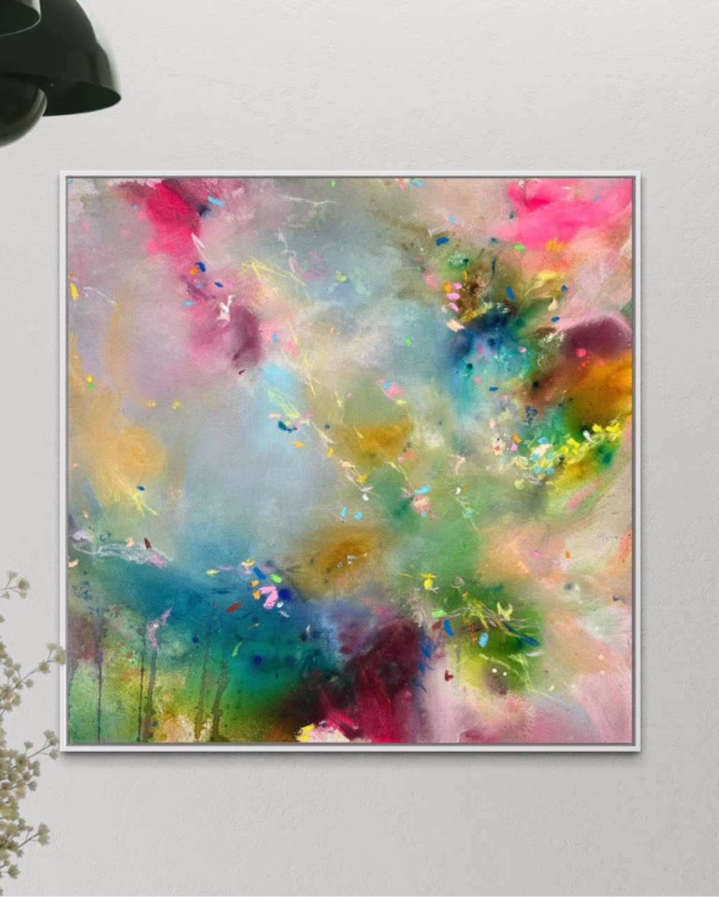 GEMINI II | Abstraktes Akrylgemälde | Modernes Bild auf rohem Leinwand – Bild 6